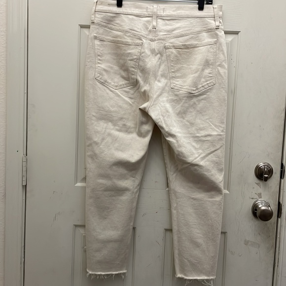 Madewell The Perfect Vintage Jean Raw Cream Ankle Length Sz 31 - Picture 4 of 11